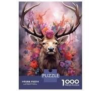 Puzzles De 1000 Pièces pour Adolescents Elk The Royal Beaute Puzzle Adulte Jeu Familial Décoration Parfaite Activités Amusantes À La Maison 70x50cm/1000pcs