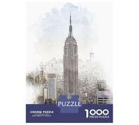 Puzzles De 1000 Pièces pour Adolescents Empire State Building Puzzles pour Adolescents, Jouet, Décoration Murale, Décoration Intérieure, Cadeaux Anti-Stress 52x38cm/1000pcs