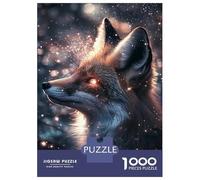 Puzzles De 1000 Pièces pour Adolescents Enchanted Fox Glow Puzzle Jeux Relaxants Une Œuvre d'art Cadeaux d'anniversaire Uniques 52x38cm/1000pcs
