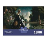 Puzzles De 1000 Pièces pour Adolescents Enchanted Garden Fantasy Art Print Puzzles pour Adultes : Améliore La Mémoire, Défi Éducatif, Cadeau Anti-Stress 70x50cm/1000pcs