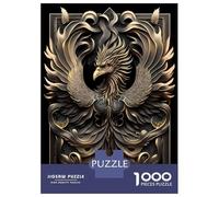 Puzzles De 1000 Pièces pour Adolescents Epic Golden Phoenix Puzzle Adulte Jeu Manuel Améliore La Mémoire Réduit Le Stress Cadeaux 52x38cm/1000pcs