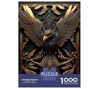 Puzzles De 1000 Pièces pour Adolescents Epic Golden Phoenix Puzzle pour Adolescents Améliore La Mémoire Chaque Pièce Est Unique - Cadeau d'anniversaire Unique 70x50cm/1000pcs