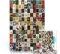 Puzzles de 1000 pièces pour Adolescents Épissage d'affiches rétro Analyse et logique Offrir en Cadeau à Toute la Famille 38x26cm