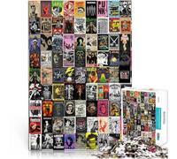 Puzzles de 1000 pièces pour Adolescents Épissage rétro coloré psychédélique Jeu Stimulant Collection d'artistes, Beaux-Arts 75x50cm