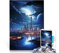 Puzzles de 1000 pièces pour Adolescents Espace de la Ville du Futur Loisirs en Famille Offrir en Cadeau à Toute la Famille 38x26cm