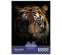 Puzzles De 1000 Pièces pour Adolescents Evil Tiger Fluid Dripping Puzzle pour Adultes Jeux De Famille Cadeaux pour Femmes Cadeaux Anti-Stress 38x26cm/1000pcs