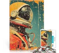 Puzzles de 1000 pièces pour Adolescents Explorateur Cosmique Vintage Jouets éducatifs Cadeau d'anniversaire, Cadeaux, décoration Murale 38x26cm
