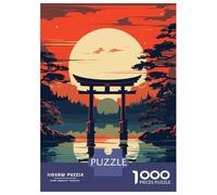 Puzzles De 1000 Pièces pour Adolescents Exploration Japan Gate Puzzles pour Adultes Jeux De Société Cadeaux pour Femmes Stimule Le Cerveau 52x38cm/1000pcs