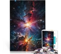 Puzzles de 1000 pièces pour Adolescents Explosion de nébuleuse Cosmique Jeu Pratique Convient pour la décoration de Bureau 75x50cm