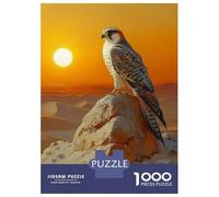 Puzzles De 1000 Pièces Pour Adolescents Falcon at Sunset Puzzles Pour Adultes Vacances À La Maison Tuer Le Temps Entraîner Son Cerveau Et Ses Mains Cadeau D'anniversaire, Cadeaux De Voyage, 52x38cm/10
