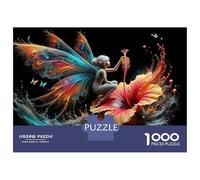 Puzzles De 1000 Pièces pour Adolescents Fantasy Butterfly Fairy Artwork Puzzles pour Adultes Jeux De Société Cadeaux pour Femmes Stimule Le Cerveau 52x38cm/1000pcs