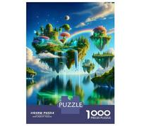 Puzzles De 1000 Pièces pour Adolescents Fantasy Floating Islands Puzzle pour Adolescents, Activités Familiales pour Anniversaire, Noël Et Cadeaux Uniques 38x26cm/1000pcs