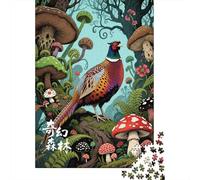 Puzzles De 1000 Pièces pour Adolescents Fantasy Forest with Pheasant-1 Puzzle Jeux Relaxants Cadeaux pour Femmes Cadeaux De Noël Et d'anniversaire 52x38cm/1000pcs