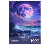 Puzzles De 1000 Pièces Pour Adolescents Fantasy Moonlit Ocean Scene Puzzles Pour Adolescents - Niveau De Difficulté : Difficile - Chaque Pièce Est Unique - Cadeau D'anniversaire, Cadeaux, 38x26cm/1000