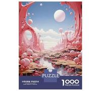 Puzzles De 1000 Pièces pour Adolescents Fantasy Pink Planet Landscape Puzzle À Monter Soi-même, Jouets pour S'amuser en Famille, Cadeau d'anniversaire Ou De Noël 70x50cm/1000pcs
