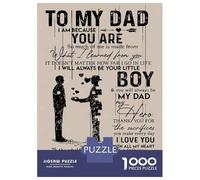 Puzzles De 1000 Pièces pour Adolescents Father Day to My Dad Puzzles pour Adultes - Jeu Difficile Et Stimulant À Terminer 52x38cm/1000pcs