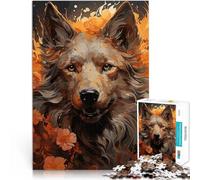 Puzzles de 1000 pièces pour Adolescents Fenrir Le Loup Nordique Jouet éducatif d'apprentissage décoration Murale 38x26cm