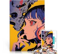 Puzzles de 1000 pièces pour Adolescents Fille d'anime avec Un crâne Staycation Tuer Le Temps Super Cadeau 38x26cm