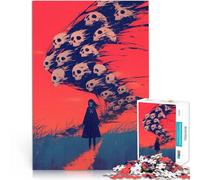 Puzzles de 1000 pièces pour Adolescents Fille Face à des crânes pour Le Jeu éducatif Challenge Toy Super Cadeau 52x38cm