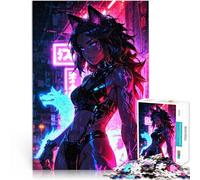 Puzzles de 1000 pièces pour Adolescents Fille-Loup d'anime Jouets de Divertissement Familial Une œuvre d'art 38x26cm