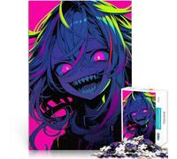 Puzzles de 1000 pièces pour Adolescents Fille Monstre d'Anime Jeu Familial Anti-Stress Défi Difficile Jeu de défi Unique 52x38cm