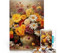 Puzzles de 1000 pièces pour Adolescents Fleurs d'automne Entraînez Votre Cerveau et Vos Mains Jeu de défi Unique 52x38cm