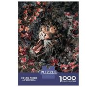 Puzzles De 1000 Pièces pour Adolescents Floral Clouded Leopard Puzzle pour Adultes Jouet Décoration Murale Défi Difficile À Compléter 70x50cm/1000pcs