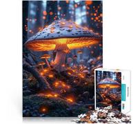 Puzzles de 1000 pièces pour Adolescents Forêt de Champignons Lumineux Jeu Stimulant est idéal comme Cadeau pour Toute la Famille 75x50cm