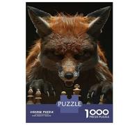 Puzzles De 1000 Pièces pour Adolescents Fox Chess Puzzles pour Adolescents, Jouets Anti-Stress, Cadeaux pour Femmes, Cadeaux Anti-Stress 38x26cm/1000pcs