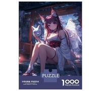 Puzzles De 1000 Pièces pour Adolescents Fox Spirit Guardian Puzzle Jeux Relaxants Décoration Murale Cadeaux pour Les Amis Et La Famille 38x26cm/1000pcs