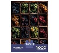Puzzles De 1000 Pièces pour Adolescents Fresh Wine Grape Selection Puzzle À Monter Soi-même, Jouets pour S'amuser en Famille, Cadeau d'anniversaire Ou De Noël 52x38cm/1000pcs