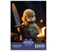Puzzles De 1000 Pièces pour Adolescents Funny Butcher Killer Duck Casse-têtes pour Adultes, Jeu De Réflexion, Difficile, Amusant, Activités À La Maison 70x50cm/1000pcs