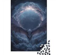 Puzzles De 1000 Pièces pour Adolescents Galactic Dragon Flight Puzzles pour Adolescents Jeux Relaxants pour S'amuser en Famille Offrez-Leur Un Cadeau 38x26cm/1000pcs