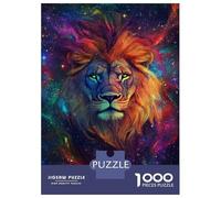 Puzzles De 1000 Pièces pour Adolescents Galactic Lion Majesty -5 Puzzle Adulte Jeu Manuel Défi Difficile Cadeaux pour Amis Et Famille 70x50cm/1000pcs