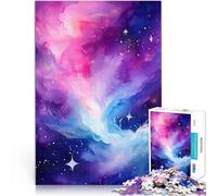Puzzles de 1000 pièces pour Adolescents Galaxie Aquarelle Cosmique Jouets à Faire soi-même Cadeaux du Père Noël Secret 50x70cm