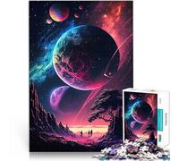 Puzzles de 1000 pièces pour Adolescents Galaxie au néon Compétition de Vitesse Manuelle Renforcer l'amour Entre Les Couples 75x50cm