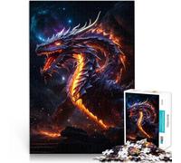 Puzzles de 1000 pièces pour Adolescents Galaxie de la Nuit du feu du Dragon défi éducatif De Superbes Cadeaux et Jouets 52x38cm