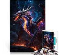 Puzzles de 1000 pièces pour Adolescents Galaxie de la Nuit du feu du Dragon Jeu Pratique Renforcer l'amour Entre Les Couples 52x38cm