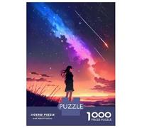 Puzzles De 1000 Pièces pour Adolescents Galaxy Anime Sunset Hill Puzzles pour Adultes : Un Jeu De Réflexion Amusant Et Humoristique, Idéal en Cadeau pour Toute La Famille 52x38cm/1000pcs