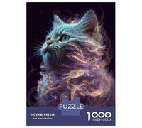 Puzzles De 1000 Pièces pour Adolescents Galaxy Kitten White Cat Puzzles pour Adolescents : Un Jeu Éducatif Amusant Et Humoristique, Un Défi Intellectuel 70x50cm/1000pcs