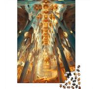 Puzzles De 1000 Pièces Pour Adolescents Gaudi's Sagrada Familia Interior Puzzles Pour Adultes Vacances À La Maison Tuer Le Temps Entraîner Son Cerveau Et Ses Mains Cadeau D'anniversaire, Cadeaux De Vo