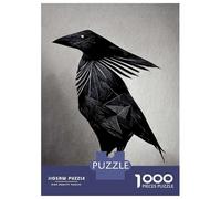 Puzzles De 1000 Pièces pour Adolescents Geometric Raven Casse-têtes pour Adultes, Jeu De Réflexion, Difficile, Amusant, Activités À La Maison 70x50cm/1000pcs