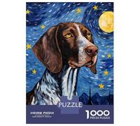 Puzzles De 1000 Pièces pour Adolescents German Shorthaired Pointer Puzzles pour Adultes Jeux Relaxants Décoration Intérieure pour Anniversaire, Noël 52x38cm/1000pcs