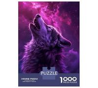 Puzzles De 1000 Pièces pour Adolescents Girl and Orca of The Ocean Minimalist Art Illustration Puzzles pour Adolescents, Jouets À Monter Soi-même, Analyse Et Logique, Cadeau d'anniversaire Ou De Noël