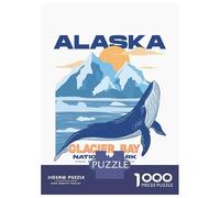 Puzzles De 1000 Pièces pour Adolescents Glacier Bay National Park Puzzle pour Adultes Jeu Familial Course De Vitesse Manuelle Cadeaux Uniques pour Anniversaire Et Noël 52x38cm/1000pcs