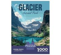 Puzzles De 1000 Pièces pour Adolescents Glacier National Park Puzzle pour Adolescents Améliore La Mémoire Stimulant À Compléter Apprentissage Jouets Éducatifs 38x26cm/1000pcs
