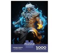 Puzzles De 1000 Pièces pour Adolescents God of Thunder Statue -2 Puzzle pour Adolescents Anti-Stress Chaque Pièce Est Unique - Idéal comme Cadeau pour Toute La Famille 52x38cm/1000pcs