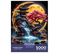 Puzzles De 1000 Pièces pour Adolescents Golden Kintsugi Waterfall Puzzle Adulte Jeu Manuel Défi Difficile Cadeaux pour Amis Et Famille 70x50cm/1000pcs