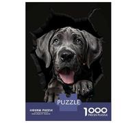 Puzzles De 1000 Pièces pour Adolescents Great Dane Puzzle pour Adolescents Anti-Stress Chaque Pièce Est Unique - Idéal comme Cadeau pour Toute La Famille 38x26cm/1000pcs