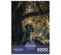 Puzzles De 1000 Pièces Pour Adolescents Great Dane Under A Tree Puzzles Pour Adultes Vacances À La Maison Tuer Le Temps Entraîner Son Cerveau Et Ses Mains Cadeau D'anniversaire, Cadeaux De Voyage, 52x